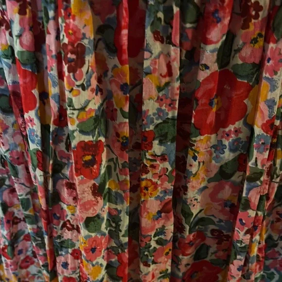 NATURAL LIFE Red and Pink Tiered Maxi Skirt - Picture 5 of 14